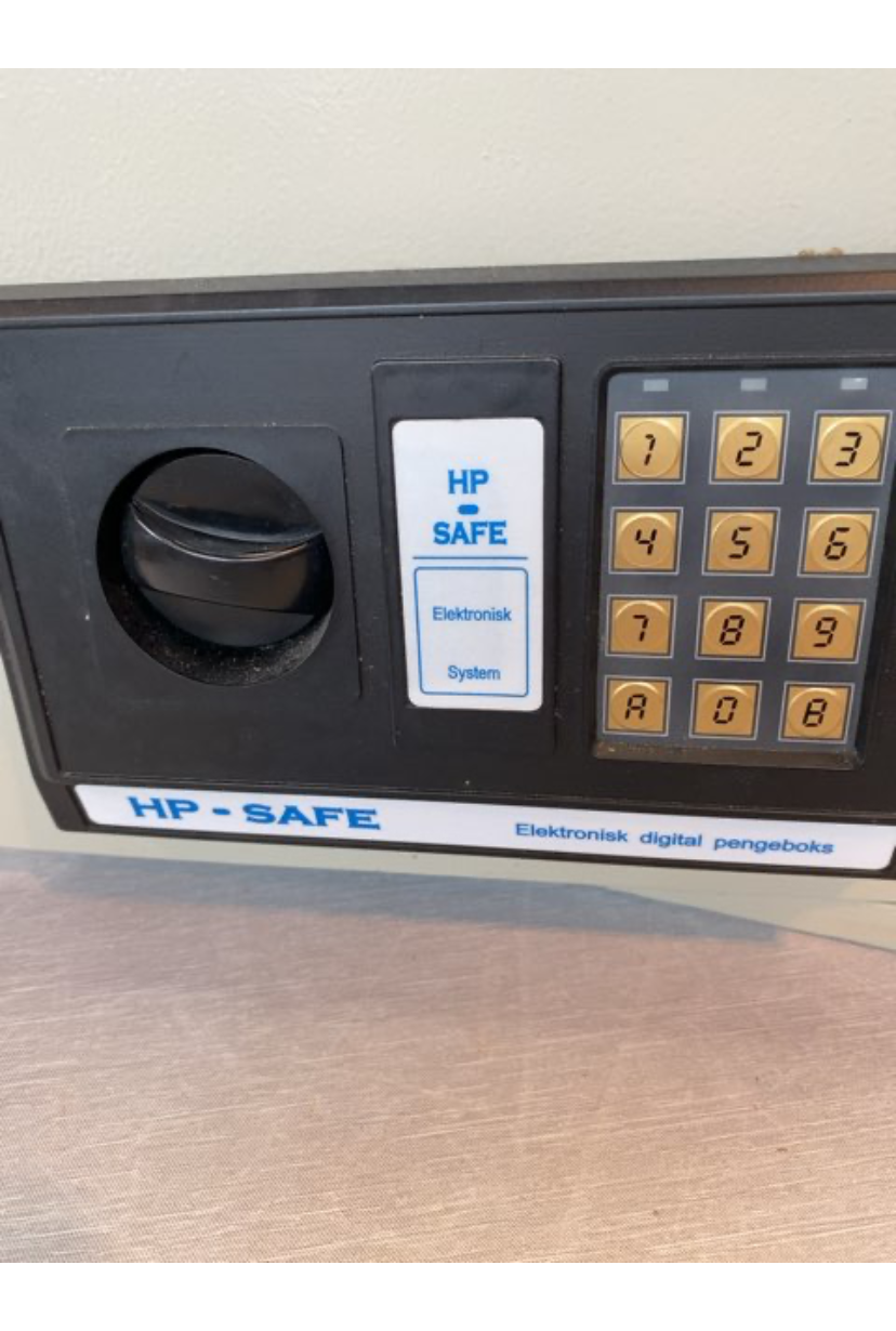 Hp-safe pengeboks